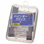 （まとめ） ライオン事務器 バインダークリップ 小口幅19mm CS-P32 1ケース（6個） 【×30セット】