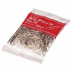 （まとめ） ライオン事務器 ゼムクリップ 小23mm 50g No.13 1袋 【×30セット】