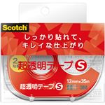 （まとめ） 3M スコッチ 超透明テープS 600小巻 12mm×35m ディスペンサー付 600-1-12DN 1個 【×30セット】