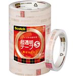 （まとめ） 3M スコッチ 超透明テープS15mm×35m BK-15N 1パック（10巻） 【×5セット】