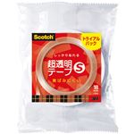 （まとめ） 3M スコッチ 超透明テープS18mm×20m トライアルパック BS-1820-1P 1巻 【×30セット】