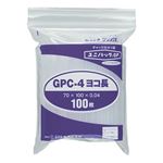 （まとめ） セイニチ ユニパックGP ヨコ長タイプヨコ100×タテ70×厚み0.04mm GPC-4ヨコナガ 1パック（100枚） 【×10セット】