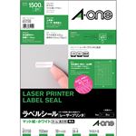 （まとめ）エーワンラベルシール[レーザープリンタ] マット紙・ホワイト A4判 150面 28×8mm 四辺余白付 角丸 651501冊(10シート) 【×10セット】