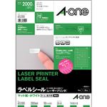 （まとめ）エーワンラベルシール[レーザープリンタ] マット紙・ホワイト A4判 200面 20×8mm 四辺余白付 角丸 652001冊(10シート) 【×10セット】