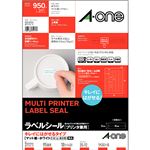 （まとめ）エーワン ラベルシール[プリンタ兼用]キレイにはがせるタイプ マット紙・ホワイト A4判 95面 35×12mm 四辺余白付 角丸 311711冊(10シート) 【×10セット】