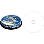 （まとめ）RiDATA データ用DVD-R4.7GB 1-16倍速 ホワイトワイドプリンタブル スピンドルケース D-R16X47G.PW10SP B1パック(10枚) 【×10セット】