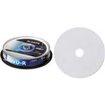 （まとめ）RiDATA 録画用DVD-R 120分1-16倍速 ホワイトワイドプリンタブル スピンドルケース D-RCP16X.PW10RD D1パック(10枚) 【×10セット】