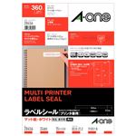 （まとめ）エーワン ラベルシール[プリンタ兼用]マット紙・ホワイト A4判 24面 83.8×21.2mm 四辺余白付 角丸 28456 1冊(15シート) 【×5セット】