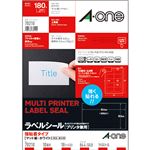 （まとめ）エーワン ラベルシール[プリンタ兼用]強粘着タイプ マット紙・ホワイト A4 10面 86.4×50.8mm 四辺余白付 782101冊(18シート) 【×5セット】