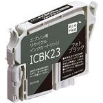 （まとめ）エコリカ リサイクルインクカートリッジ[エプソン:ICBK23互換] ECI-E23B 1個 【×5セット】