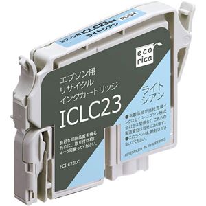 （まとめ）エコリカ リサイクルインクカートリッジ[エプソン:ICLC23互換] ECI-E23LC 1個 【×5セット】