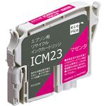 （まとめ）エコリカ リサイクルインクカートリッジ[エプソン:ICM23互換] ECI-E23M 1個 【×5セット】