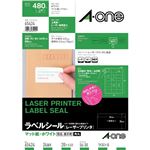（まとめ）エーワンラベルシール[レーザープリンタ] マット紙・ホワイト A4 24面 四辺余白付 角丸 654241冊(20シート) 【×5セット】