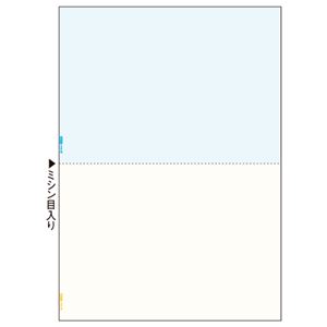 （まとめ）ヒサゴ マルチプリンタ帳票 A4 カラー2面(ブルー/クリーム) BP2010 1冊(100枚) 【×5セット】