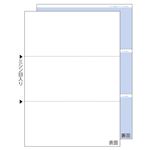 （まとめ）ヒサゴマルチプリンタ帳票(FSC森林認証紙) A4 裏地紋 3面 FSC2087 1冊(100枚) 【×5セット】