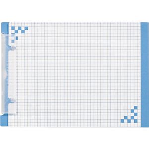 （まとめ）ヒサゴ 折り込み下敷き付キャリーバインダー A5ヨコ ブルー BH01A5B 1箱(5冊) 【×3セット】