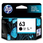 （まとめ）HP HP63 インクカートリッジ 黒F6U62AA 1個 【×3セット】