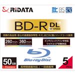 （まとめ）RiDATA 録画用BD-R DL260分 1-6倍速 ホワイトワイドプリンタブル 5mmスリムケース BD-R260PW 6X.5P SC A1パック(5枚) 【×3セット】