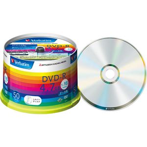 （まとめ）バーベイタム データ用DVD-R4.7GB 16倍速 ブランドシルバー スピンドルケース DHR47J50V1 1パック(50枚) 【×3セット】