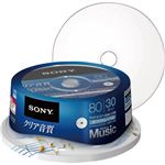 （まとめ）ソニー 録音用CD-R80分(700MB) ホワイトワイドプリンタブル スピンドルケース 30CRM80HPWP 1パック(30枚) 【×3セット】