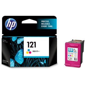 （まとめ）HP HP121 プリントカートリッジ3色カラー CC643HJ 1個 【×3セット】