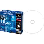 （まとめ）三菱ケミカルメディア 録画用DVD-RDL 215分 2-8倍速 ホワイトワイドプリンタブル 5mmスリムケース VHR21HDSP101パック(10枚) 【×3セット】