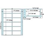 （まとめ）ヒサゴ ドットプリンタ用ラベルタック12面 8×19インチ ラベルサイズ2×6インチ GB138 1冊(100枚) 【×2セット】