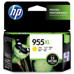 （まとめ）HP HP955XL インクカートリッジイエロー L0S69AA 1個 【×2セット】