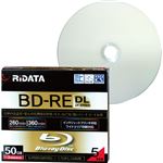 （まとめ）RiDATA 録画用BD-RE DL260分 1-2倍速 ホワイトワイドプリンタブル 5mmスリムケース BD-RE260PW 2X.5P SC A1パック(5枚) 【×2セット】