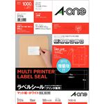 （まとめ）エーワン ラベルシール[プリンタ兼用]マット紙・ホワイト A4 10面 91×55mm 四辺余白付 31514 1冊(100シート) 【×2セット】