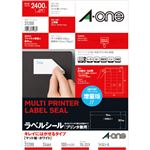 エーワン ラベルシール[プリンタ兼用]キレイにはがせるタイプ マット紙・ホワイト A4 24面 70×33.9mm 上下余白付 312881冊(100シート)