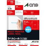 エーワン ラベルシール[プリンタ兼用]キレイにはがせるタイプ マット紙・ホワイト A4 ノーカット 31250 1冊(100シート)