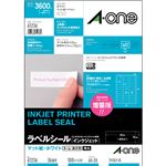 エーワン ラベルシール[インクジェット]マット紙・ホワイト A4判 36面 60×20mm 四辺余白付 角丸 61236 1冊(100シート)