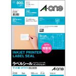 エーワン ラベルシール[インクジェット]マット紙・ホワイト A4判 8面 97×69mm 四辺余白付 61208 1冊(100シート)