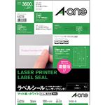 エーワンラベルシール[レーザープリンタ] マット紙・ホワイト A4判 36面 60×20mm 四辺余白付 角丸 662361冊(100シート)