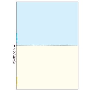 TANOSEEマルチプリンタ帳票(FSC森林認証紙) A4カラー 2面 1箱(500枚)