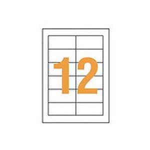 ライオン事務器 LPタックラベル A4判42×86mm LP-212 1パック(1200片:12片×100シート)