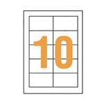 ライオン事務器 LPタックラベル A4判51×86mm LP-210 1パック(1000片:10片×100シート)