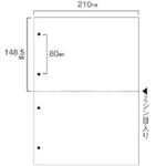 TANOSEE スマイル用LBP用紙A4汎用白紙 2分割 4穴 1セット(1000枚:500枚×2箱)
