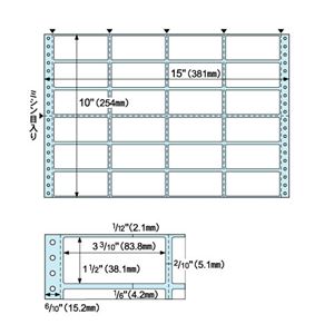 ヒサゴ ドットプリンタ用ラベルタック24面 3_3/10×1_1/2インチ ラベルサイズ4×6インチ GB250 1冊(100枚)