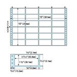 ヒサゴ ドットプリンタ用ラベルタック24面 3_3/10×1_1/2インチ ラベルサイズ4×6インチ GB250 1冊(100枚)