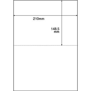 TANOSEE 領収書用紙 A4 2面1セット(2500枚:500枚×5箱)