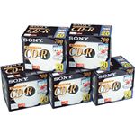 ソニー データ用CD-R 700MB48倍速 プリンタブルホワイト 5mmスリムケース 20CDQ80DPW1セット(100枚:20枚×5パック)