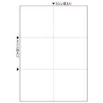 TANOSEEマルチプリンタ帳票(スーパーエコノミー) A4 白紙 6面 1セット(2500枚:100枚×25冊)