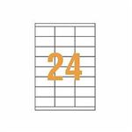 ライオン事務器 LPタックラベル B4判42×85.6mm(24片入) LP-124 1箱(100シート)