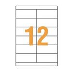 ライオン事務器 LPタックラベル B4判55×128.5mm(12片入) LP-112 1箱(100シート)