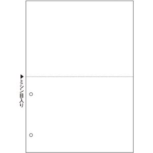 TANOSEEマルチプリンタ帳票(FSC森林認証紙) A4白紙 2面2穴 1セット(1000枚:500枚×2箱)