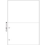 TANOSEEマルチプリンタ帳票(FSC森林認証紙) A4白紙 2面2穴 1セット(1000枚:500枚×2箱)