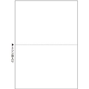 TANOSEEマルチプリンタ帳票(FSC森林認証紙) A4白紙 2面 1セット(1000枚:500枚×2箱)