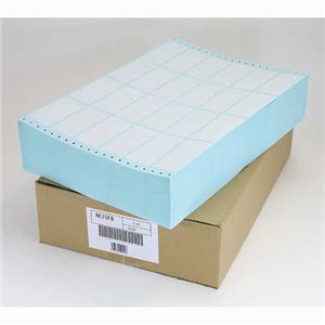 東洋印刷 ナナフォーム連続ラベル(剥離紙ブルー) 15×10インチ 24面 84×38mm NC15FB 1箱(500折)